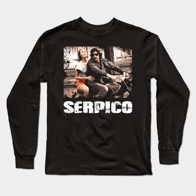 Serpicos Stash Exclusive Movie-Inspired Tees, Perfect for Fans of Undercover Intrigue Long Sleeve T-Shirt by berengere pomeroy